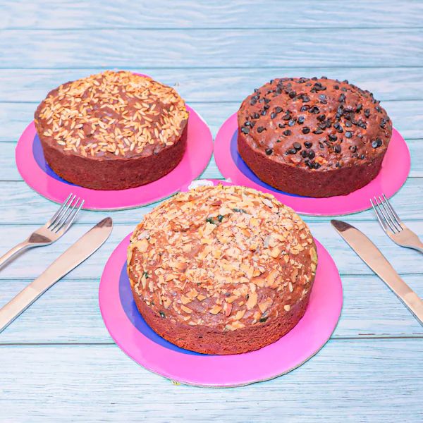Order Online Set Of 3 Plum Cakes From #1 Cake Delivery Platform - Winni.in  | Winni.in