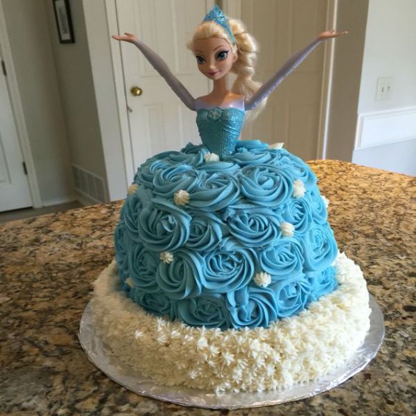 Pink and Blue Barbie Cake | Barbie Cake