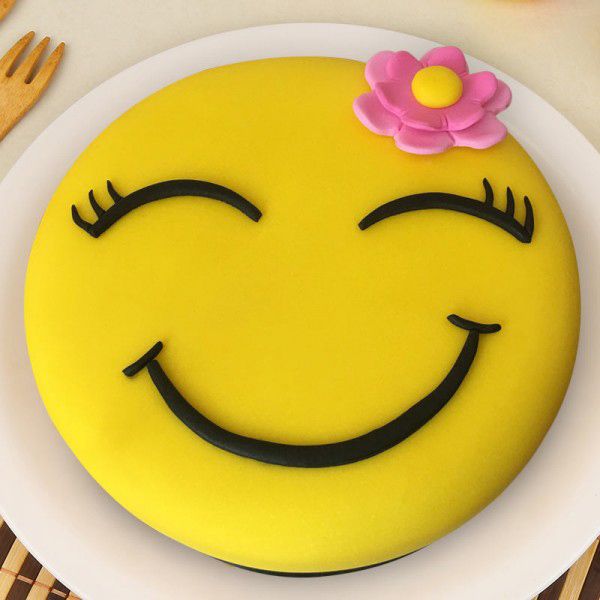 Send Emoji Happiness Cake Gifts To huzurnagar